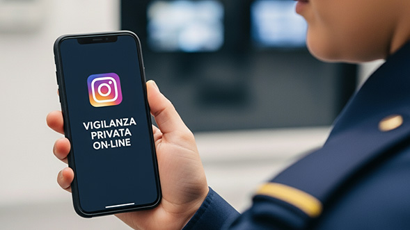 Invito a Instagram di vigilanzaprivata online @vigilanzaprivataonline