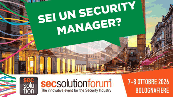 Security Manager: ti aspettiamo a secsolutionforum2026